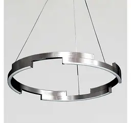Сатинова срібляста LED люстра-кільце в стилі мінімалізм Artlight 3717/80SN - мініатюра 4