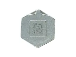 Заглушка RAFTEC 1 1/2" латунь, РВ, DN40, під пломбу, нікель, ZV05 - мініатюра 5
