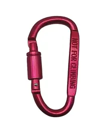 Карабін із муфтою Solve Aluminum Carabine Малиновий до 100 кг алюмінієвий сплав Screwlock KT7000807