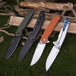 Нож складной туристический Ruike P801-G, (8.6 см) 14C28N/G10 оливковый - миниатюра 12