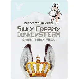 Маска тканинна з паровим кремом 25 мл Elizavecca Silky Creamy Donkey Steam Cream Mask