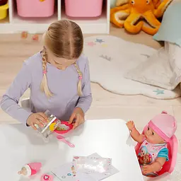 Лялька Baby Born Мила Емма з комбінезончиком з аксесуарами 43 см (840504) - мініатюра 4