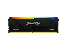 Модуль пам'яті Kingston FURY 32 GB (2x16GB) DDR4 3200 MHz Beast RGB Black (KF432C16BB2AK2/32) - мініатюра 2