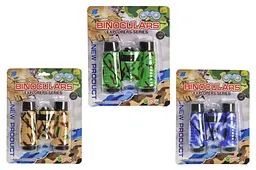 Іграшковий бінокль у камуфляжному забарвленні Binoculars Explorers Series Xinaoqi 13717-31, 3 кольори, на блістері р.21х17см
