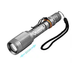 Ліхтар ручний POLICE" 2804-T6 / Зарядний 220V / 2x18650 / Zoom Затиск Box