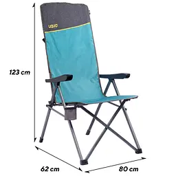 Крісло розкладне Uquip Justy XL Blue/Grey (244037) - мініатюра 6