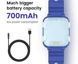 Дитячий смарт годинник Lemfo DH15 з 4G сім картою, прослуховуванням, подвійною камерою, GPS трекером, кнопкою SOS і відеодзвінком Розумний наручний для дітей Рожевий - мініатюра 11