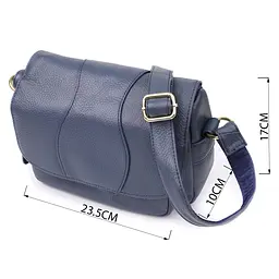 Сумка з натуральної шкіри для жінок Vintage 23,5х17х10 см sum0027568 - мініатюра 4