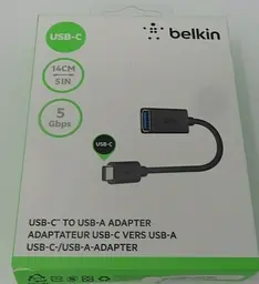 Перехідник адаптер Belkin USB-C to USB-A 3.0 - мініатюра 3