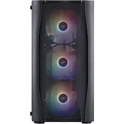 Корпус 1stPlayer X3-M-BK-4F1 Black [149379] - мініатюра 2