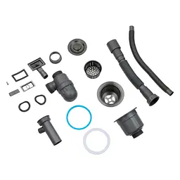 Кухонна мийка Kroner KRP Schwarze - 6350LHM PVD (3.0/1.0 мм) (CV031322) - мініатюра 11