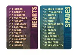 Карти гральні United States Playing Card Company Bicycle Cities of the World - мініатюра 8
