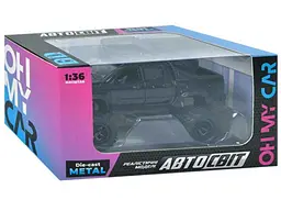 Джип METR АВТОПРОМ 12см чорний 1:36 метал інер-й AS-2233