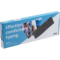 Клавіатура AOC KB120B USB UA Black (KB120B/97) - мініатюра 10