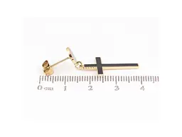 Сережки Xuping пусети TTM Stainless Steel 14K "Чорні хрестики" (335900) 3,8см - мініатюра 2