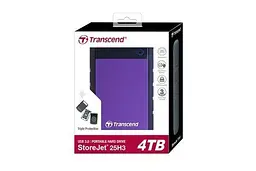 Зовнішній жорсткий диск Transcend StoreJet 25H3 2TB Purple (TS2TSJ25H3P) [48550] - мініатюра 4