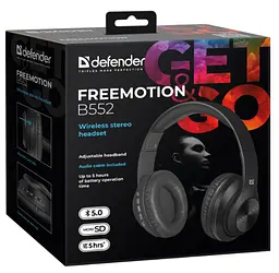Гарнітура Defender FreeMotion B552 Black (63552) - мініатюра 6