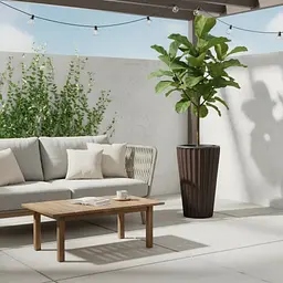 Вазон для квітів Serinova Lilium 9 л темно-коричневий (40-LVT107214-200100) - мініатюра 5