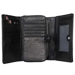 Гаманець жіночий шкіряний Semi Line RFID Black (P8229-0) - мініатюра 3