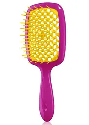 Щітка для волосся Janeke Superbrush Рожева з жовтим