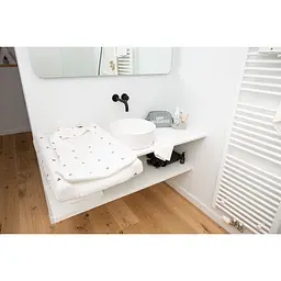 Рушник дитячий Childhome Hearts 80 x 80 см з капюшоном білий (CCBCJOH) - мініатюра 8