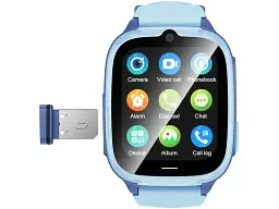 Дитячий смарт-годинник Hoco Y106 Blue (6942007658706) - мініатюра 2