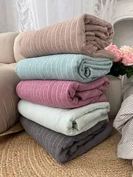 Покривало Zeintex Palermo махрове бавовняне орхідея 210х320 см - мініатюра 5
