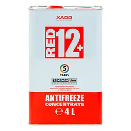 Антифриз Xado Antifreeze Red 12+ червоний концентрат 4л(XA 50301_1)