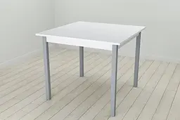 Стіл кухонний Ferrum-decor Дієго 75x90x90 Сірий ДСП Біле 16мм (FRD-106314) - мініатюра 2