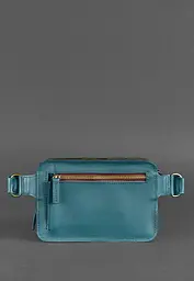 Шкіряна поясна сумка Dropbag Mini зелена - мініатюра 4