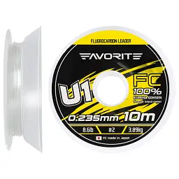 Флюорокарбон Favorite U1 FC 10 м 2.0/0.235 мм 8.6 lb/3.89 кг