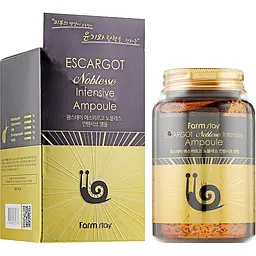 Сироватка для обличчя FarmStay Escargot Noblesse Intensive Ampoule, з муцином равлика, 250 мл - мініатюра 2