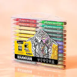 Фломастери Guangbo Storage Acrylic Marker H02278 48 Colors [93563] - мініатюра 2