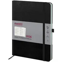 Щотижневик Axent 2026 Grand Strong 195х255 мм чорний (8530-26-01-A)