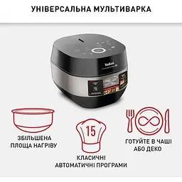 Мультиварка-скороварка Tefal Multicook & Bake [IH RK908A34] [69309] - мініатюра 9