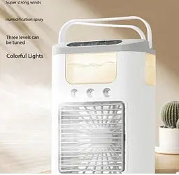 Вентилятор охолоджувач 3в1 Air Cooler Fan 1346 з USB-живленням, зволоженням та LED-підсвічуванням - мініатюра 3
