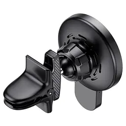 Автотримач для телефона з БЗП Hoco CA85 Ultra-fast magnetic wireless charging car holder Чорний - мініатюра 3