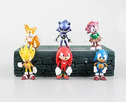 Набір Іграшки-фігурки Сонік Їжачок Super Sonic і його друзі, 6 шт - мініатюра 7