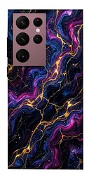TPU чохол Demsky Purple space marble для Samsung Galaxy S22 Ultra