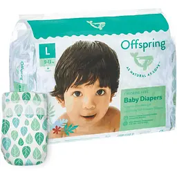 Підгузки Offspring Leave L (9-13 кг) 36 шт. (DP-OI-FAT-L36P-LEA)