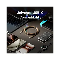Дата кабель USB-C to USB-C 1.0m 3A aluminum gold Vention (TRDJF) - мініатюра 10
