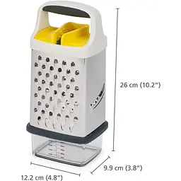 Терка з ємністю Joseph Joseph Multi-Grip Box Grater жовта (20225) - мініатюра 3