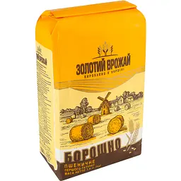 Борошно пшеничне Золотий врожай 1 ґатунку 1.8 кг - мініатюра 2