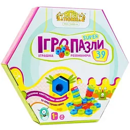 Іграшка розвивальна Tigres Ігропазли Super, 39 елементів (39315) - мініатюра 4