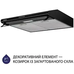 Витяжка Minola HPL 615 BL пласка - мініатюра 3