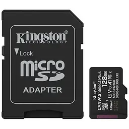 Карта пам'яті Kingston 128GB microSDXC class 10 UHS-I U3 V30 A1 Canvas Select Plus (SDCS3/128GB)