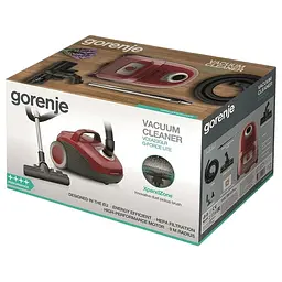 Пилосос Gorenje VCEA 23 GLR червоний (TPC01) - мініатюра 5