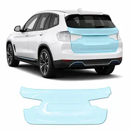 Антигравійна захисна бронеплівка за лекалами для BMW iX3 G08 2020-2025 - зона кришки багажника