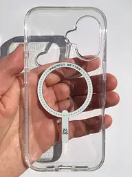 Чохол протиударний ZAGG Gear4 Crystal Palace MagSafe для iPhone 16 Прозорий - мініатюра 7