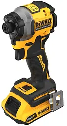 DeWALT Шурупокрут ударний аккумуляторний XR Li-Ion 18В акб 2х2А·рік 206Нм 3250об/хв 3800уд/хв кейс TSTAK, ЗП 0.95кг - мініатюра 3